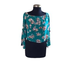Altar’d State Floral Crop Top  Size Small